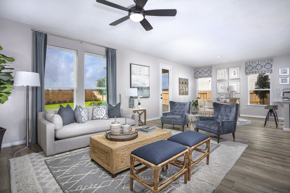 New Homes in Katy, TX - Sunterra Plan 2245 Great Room