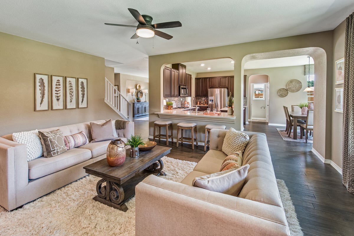 New Homes in San Antonio, TX - Preserve at Culebra - Classic Collection Plan 3121 Great Room