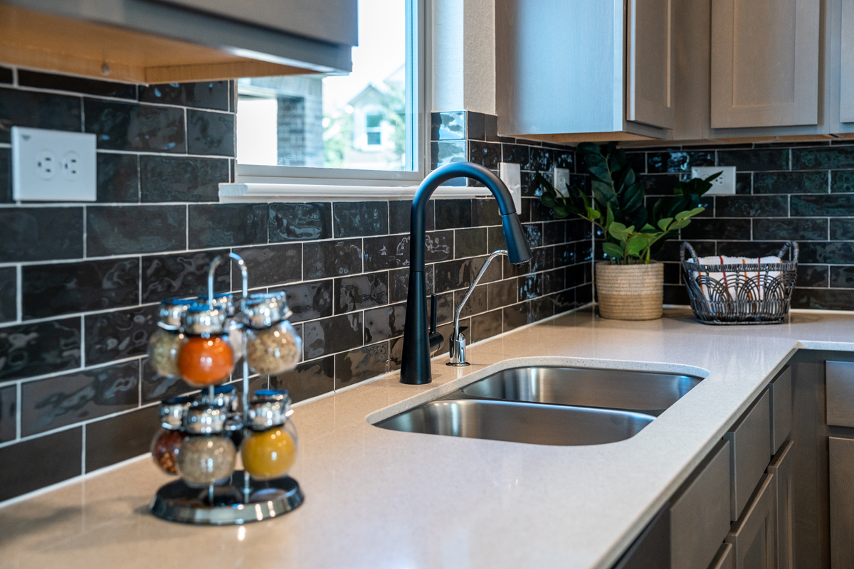 Emser® Passion™ tile backsplash