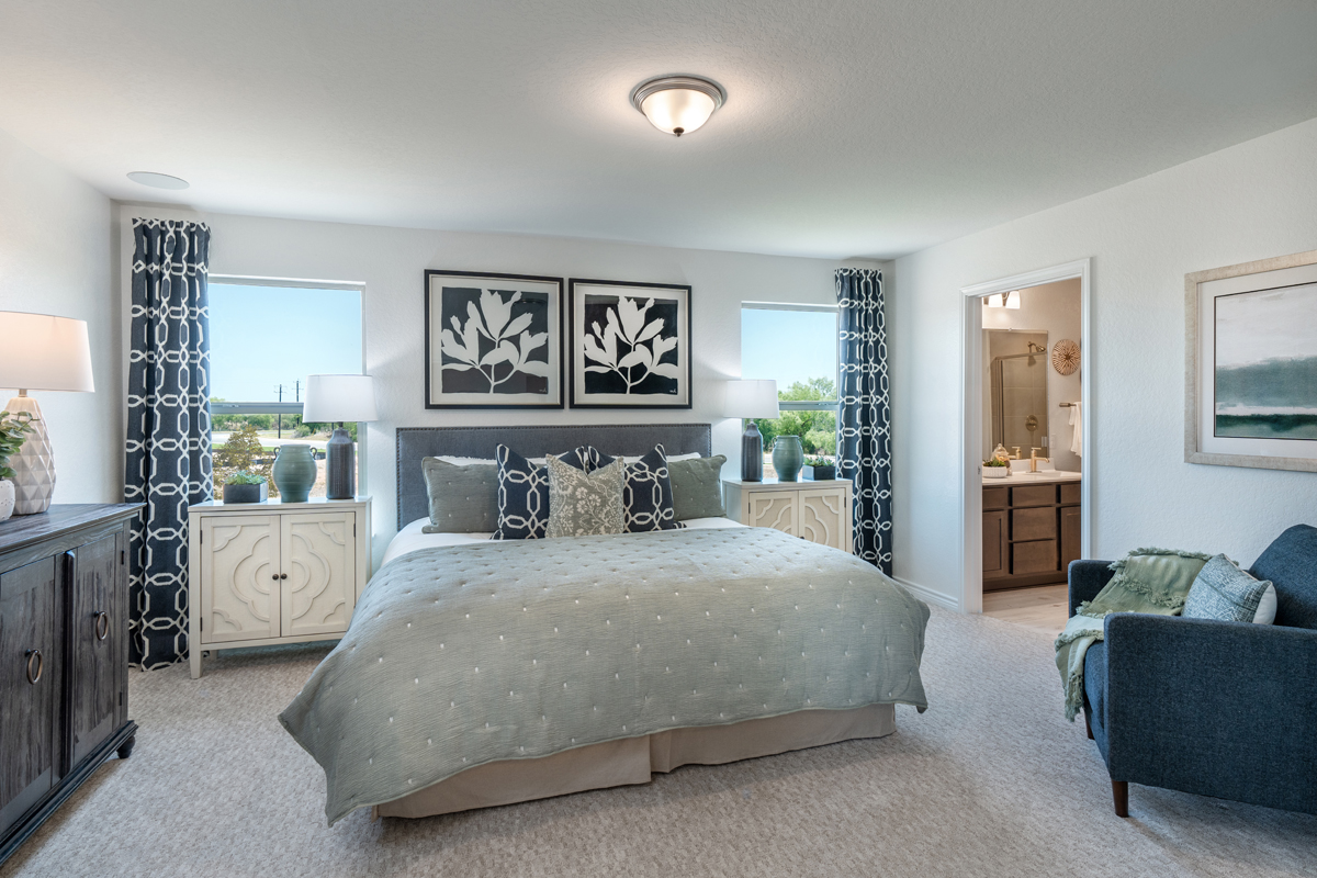 New Homes in San Antonio, TX - Mission del Lago Plan 1780 Primary Bedroom