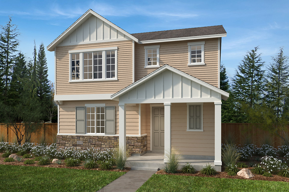 Exterior A with optional masonry