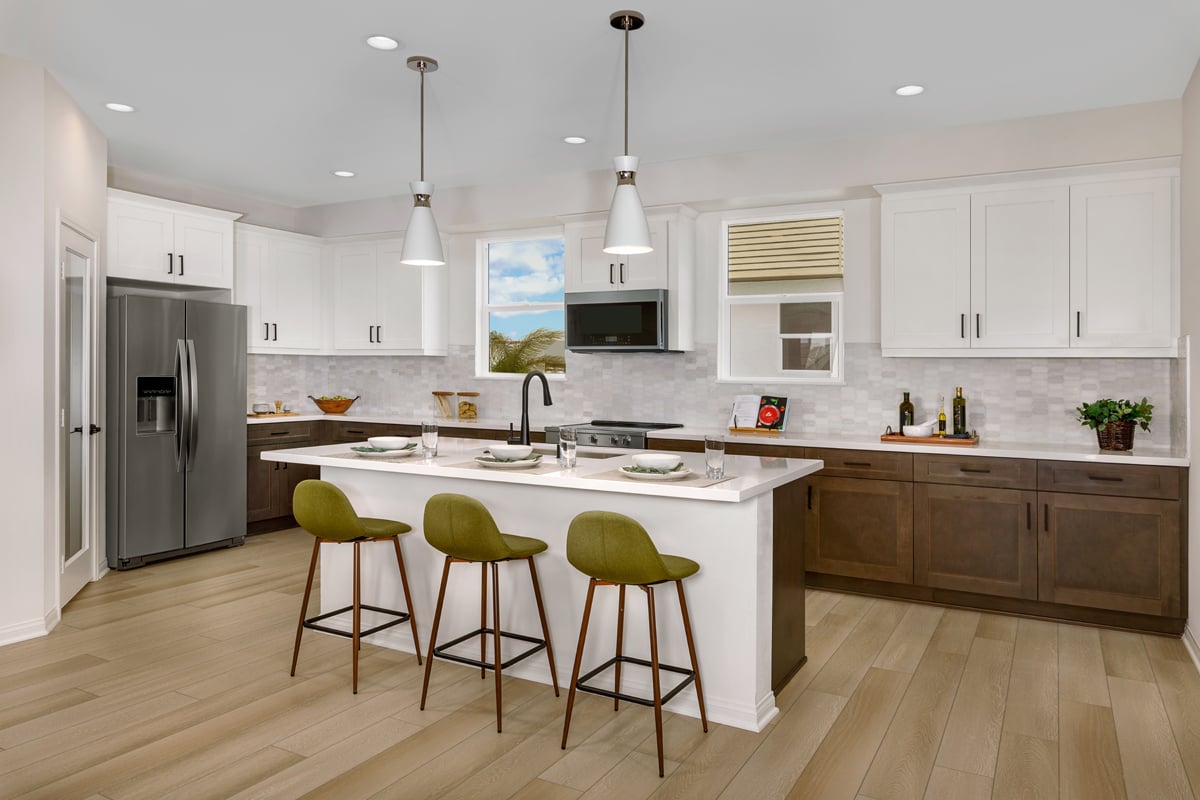 KB model home kitchen in Santa Ana, CA