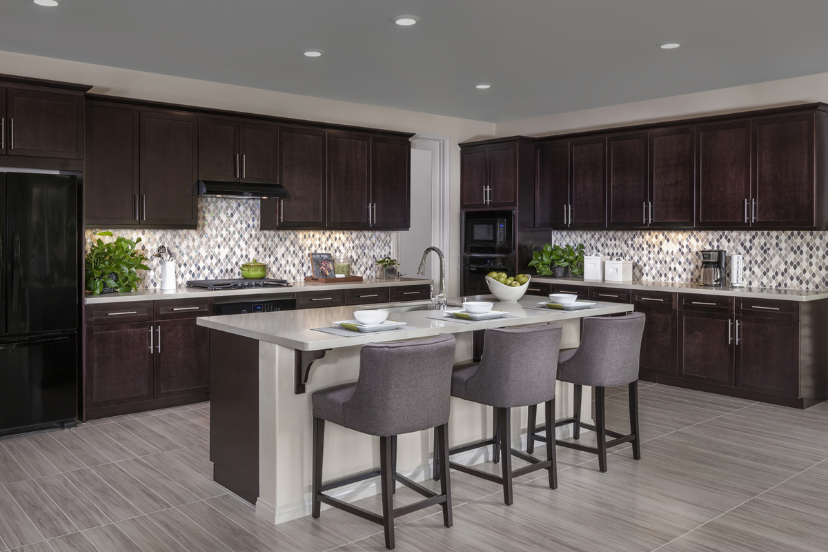 KB model home kitchen in Simi Valley, CA