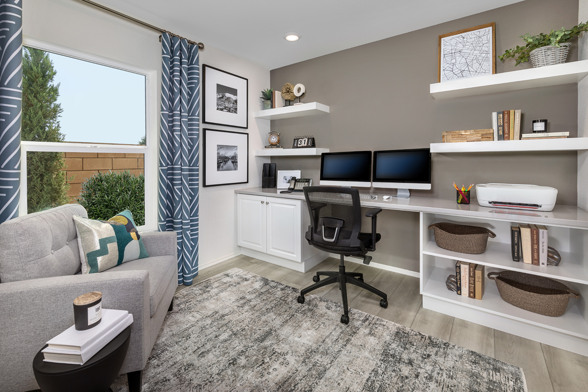 KB model home office in Victorville, CA