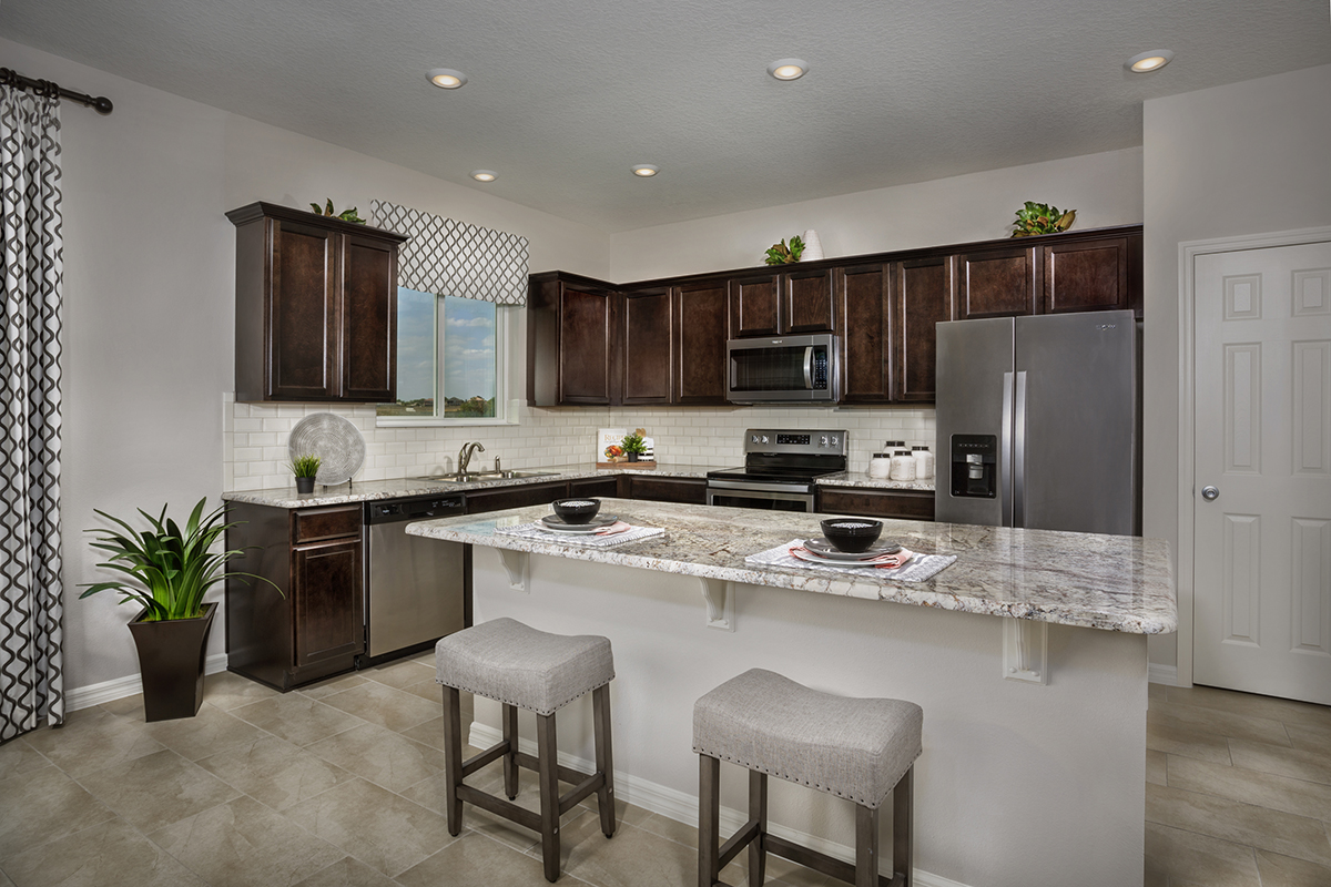 KB model home kitchen in Davenport, FL