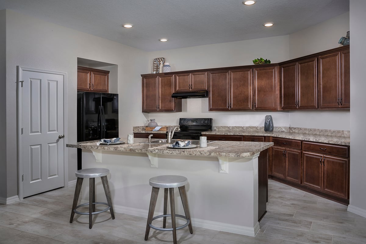 KB model home kitchen in Mascotte, FL