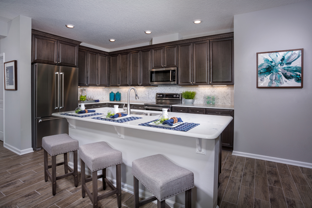 KB model home kitchen in St. Johns, FL