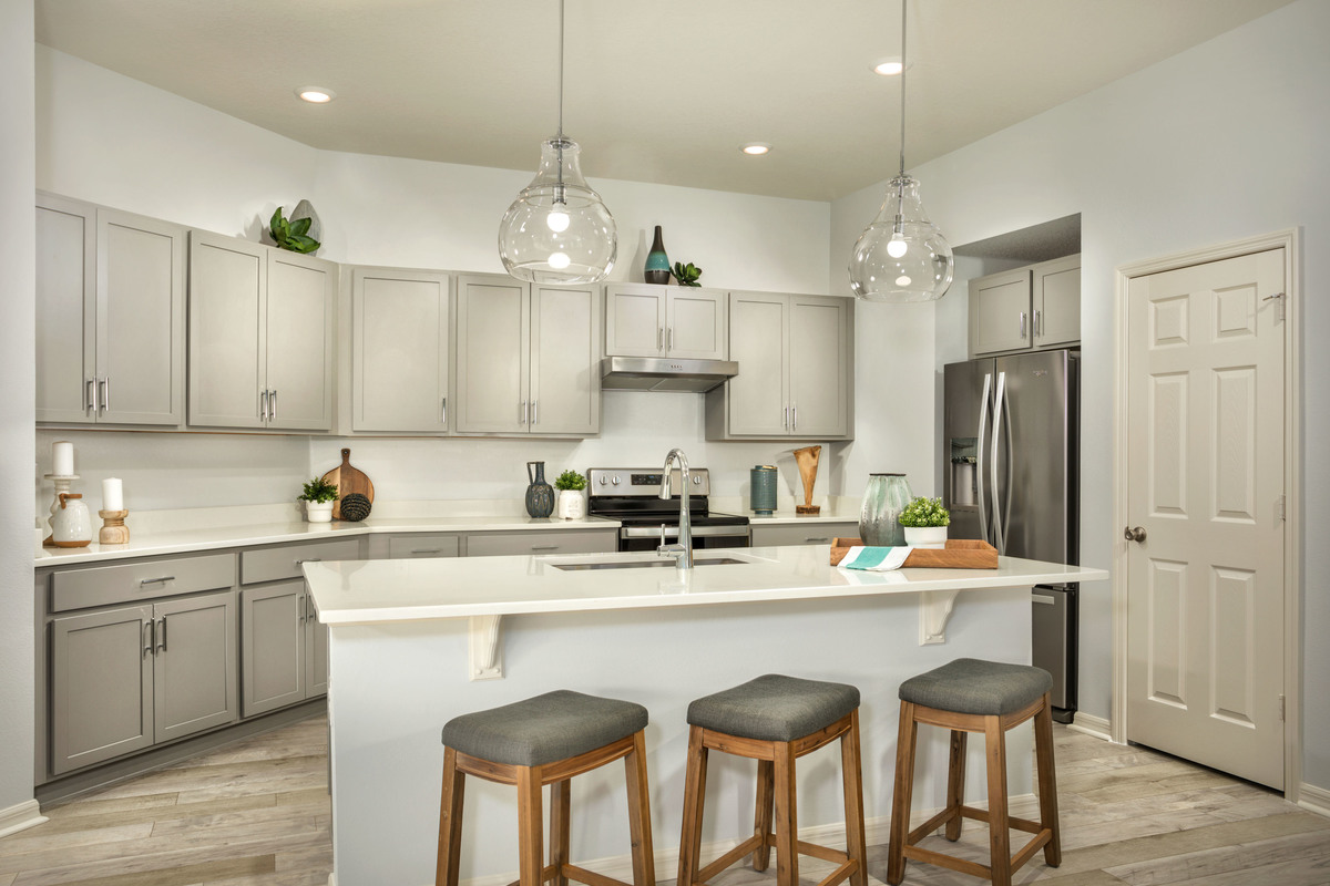 KB model home kitchen in Titusville, FL