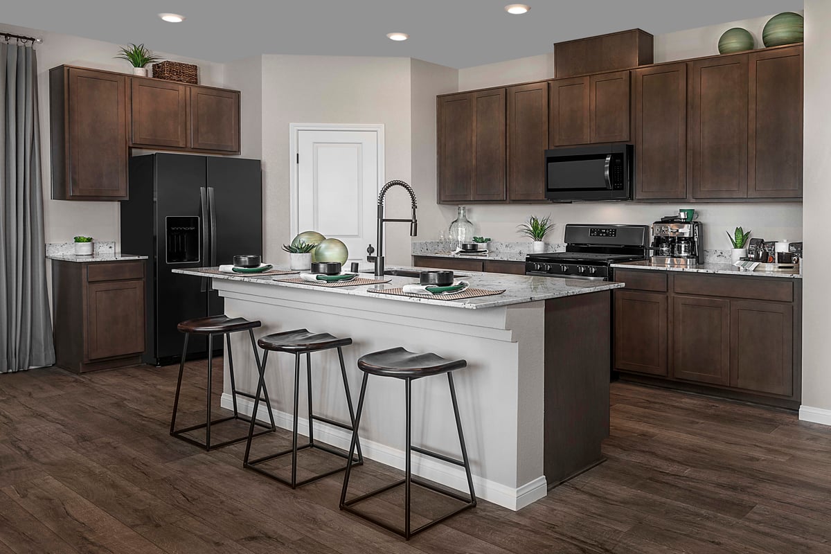KB model home kitchen in North Las Vegas, NV
