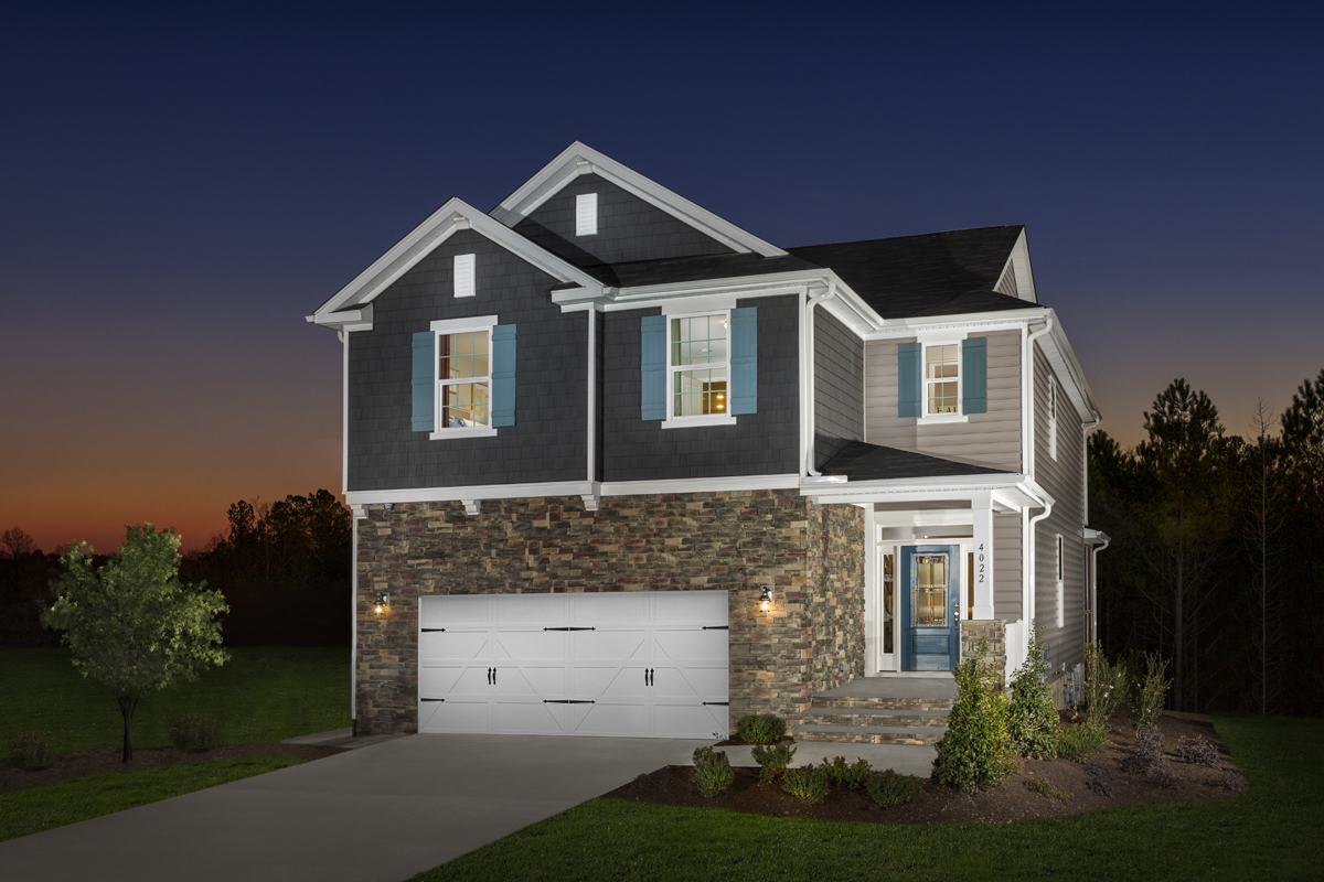 KB model home in Apex, NC