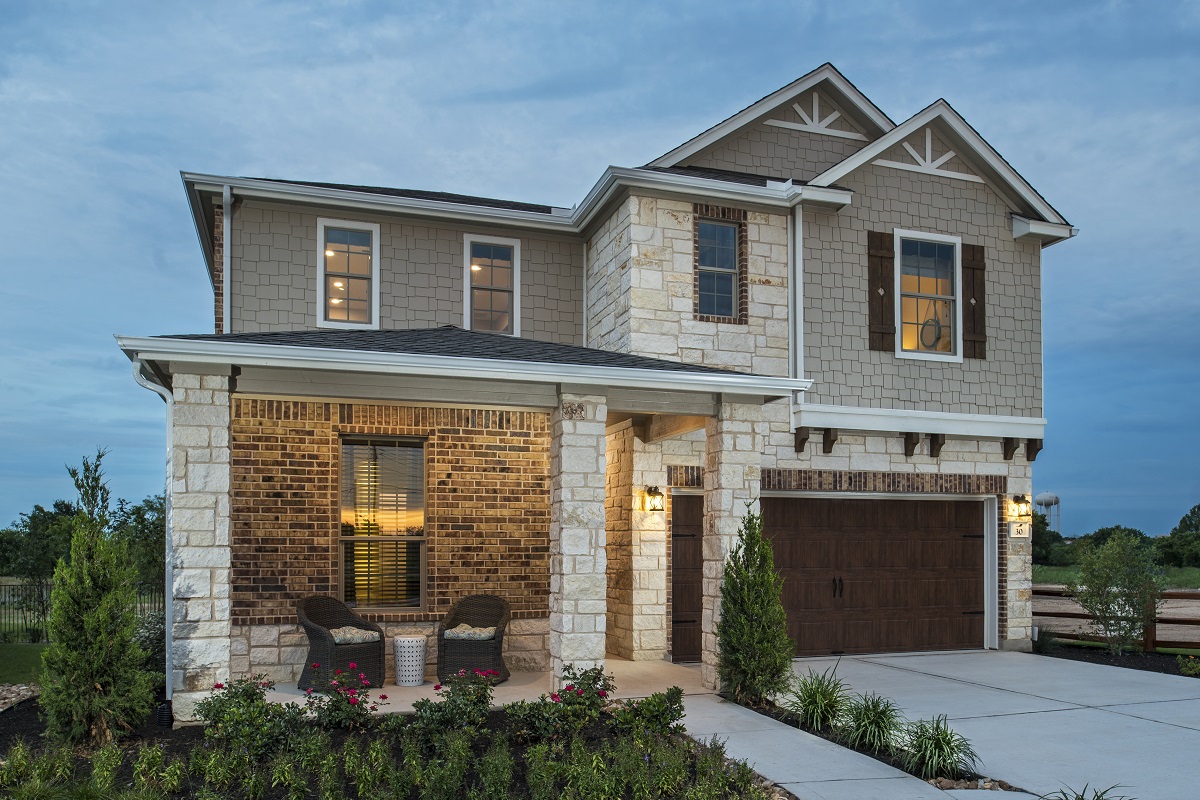 KB model home in Round Rock, TX